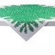 Sovie HORECA Tischdecke Marvin in Grün aus Linclass® Airlaid 80 x 80 cm, 20 Stück - Weihnachten
