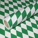 JUNOPAX Geschenkpapier Raute grün-weiß 50m x 0,75m, nassfest