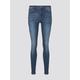 TOM TAILOR DENIM Damen Jona Extra Skinny Jeans mit recyceltem Polyester, blau, unifarben, Gr.31/34