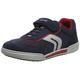 Geox J POSEIDO Boy D Sneaker, Blau (Navy/Red C0735), 32 EU