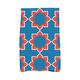 E by design KTGN551BL7OR13 Bohemian 2 Geometric Print Kitchen Towel, 16" x 25", Blue