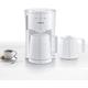 SEVERIN KA 9256 Filterkaffeemaschine mit 2 Thermokannen, ca. 1.000 W, bis 8 Tassen, Schwenkfilter 1 x 4 mit Tropfverschluss, automatische Abschaltung, Durchbrühdeckel, Weiß