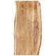 vidaXL Dessus de table Bois d'acacia massif 118x(50-60)x2,5 cm