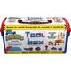 XL Spielsand Mad Mattr® Set, 280g + 20-tlg. Zubehör + Box blau/rot