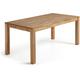 Table de salle à manger extensible Isbel rectangulaire 120 (200) x 75 cm en bois massif de chêne