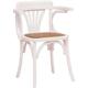 Chaise en bois Thonet pour table à manger restaurant pizzeria cuisine fermes arte povera blanc