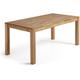 Table de salle à manger extensible Isbel rectangulaire 180 (260) x 90 cm en bois massif de chêne