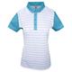 Island Green Damen Golf Damen Poloshirt Kontrastärmel Atmungsaktiv Feuchtigkeitstransport Flexibel Poloshirt Poloshirt