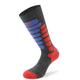Lenz Skiing 2.0 Kinder Socken, grau-rot-blau, Größe 31 32 33 34
