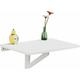 Sobuy - Table murale rabattable en bois, table de cuisine, table enfant, L60×P40cm -Blanc FWT03-W ®