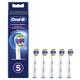 Oral-B 3D White, Ersatzbürsten für elektrische Zahnbürste mit CleanMaximiser-Technologie, 5 Stück.
