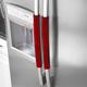 OUGAR8 Kühlschrank-Türgriffabdeckungen, halten Sie Ihr Küchengerät sauber von Schlamm, Fingerspitzen, Tropfen, Lebensmittelflecken, perfekt für Geschirrspüler (rot)