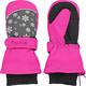 Playshoes Kinder - Unisex 1er Pack warme Winter-Handschuhe mit Klettverschluss Fäustling, Rosa (Pink Schneeflocke), 2 ( 2-4 Jahre) (Herstellergröße: 2 ( 2-4 Jahre))