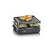 SEVERIN Mini Raclette-Grill, kleines Raclette mit antihaftbeschichteter Grillplatte und 4 Raclette Pfännchen, Tischgrill für bis zu 4 Personen, 600 W Leistung, schwarz, RG 2370
