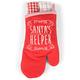 Santa's Helper Rosy Red 11 x 6,5 cm Baumwoll-Mischgewebe dekorativer Ofenhandschuh und Handtuch Set