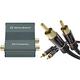 Oehlbach DA Converter - Digital/Analog Audiowandler - Koaxial/Optisch, R-L/Klinke - Cirrus Logic Chip, Metallic Braun & KabelDirekt - Cinch Audio Kabel - 0,5m - (Koaxialkabel, 2 Cinch zu 2 Cinch)