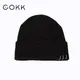 COKK – chapeaux pour femmes et filles casquette tricotée avec anneau Bonnet coréen Hip Hop