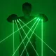 Gants Laser verts pour déguisement de Robot, tenue scintillante à LED pour fête de Bar, Festival de