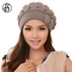 FS Fashion – bonnets en laine de lapin pour femmes bonnets thermiques et chauds Double couche