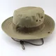 Chapeau seau en coton pour hommes casquette de pêche Camouflage Bob chasse d'été armée Panama