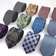 Cravate en Polyester Imitation soie Super douce pour hommes nouvelle cravate Slim de 7cm imprimée