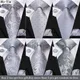 Cravate Paisley en argent pour hommes ensemble de boutons de manchette mouchoir cravate en soie