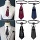Cravate en métal strass Style britannique cravates universelles pour hommes et femmes vêtements