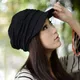 Chapeau solide coréen pour femmes tricoté casquette plissée de journal chaud extérieur visière