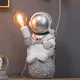 Lampe de Table d'astronaute en résine, Art déco moderne, lampe de Table pour chambre à coucher,