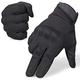 AXBXCX Atmungsaktive flexible Touchscreen-Handschuhe für Herren, für Airsoft, Paintball, Fahren, ATV, Motocross, Klettern, Camping, Schwarz, M
