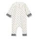Petit Bateau Unisex Baby A026G Nachthemd, weiß/grau, 68