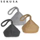 SEKUSA – pochette de soirée en métal strass pour femmes sac à main mode diamant Super Mini pour