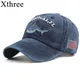 Xthree – casquette de baseball rétro en coton délavé pour hommes et femmes, chapeau à rabat avec