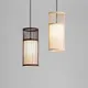 Luminaires suspendus de Style chinois en bambou, fabriqués à la main, pour salle à manger, Loft,