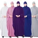 Abaya – Robe de prière islamique, pour femmes musulmanes, à capuche, Batwing, Farasha, Hijab,