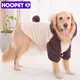 HOOPET – vêtements chauds pour animaux de compagnie Costume ours deux pieds pour grands chiens