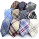 Cravates en tissu Polyester TR doux pour hommes, slim, Plaid, cravate d'affaires, robe de mariée,
