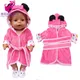 Robe d'été pour poupée nouveau-né de 43 cm convient pour les jouets d'enfants avec bretelles de 18