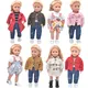 Vêtements pour poupées veste en jean robe coupe-vent convient aux poupées américaines et aux