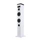 NGS Sky Charm White - 50W Bluetooth Sound Tower mit Fernbedienung, Optischem Eingang, USB, FM Radio und AUX IN (Weiß)