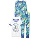 Spotted Zebra Boys' Disney Star Wars Marvel Frozen Princess Snug-fit Cotton Pajamas Sleepwear Sets Pyjama, Weiß/Blau, Mickey Classic, 8 Jahre