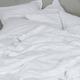 Couvre-lit gaze de coton blanc 140x250