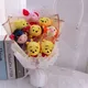 Bouquets de savons et de fleurs de dessin animé animaux en peluche jouets créatifs cadeau de