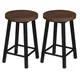 Chaises de salle à manger en métal et bois Style Vintage Composite chaises de cuisine tabouret