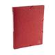 Exacompta 50705E 10x Archivbox Scotten, Rücken 25mm mit Etikett, aus Colorspan-Karton 600g/qm, 25x33cm für DIN A4 - Rot