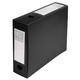 Exacompta 59831E 10x Archivbox mit Druckknopf aus PP 700µ, Rücken 80mm, blickdicht, 25x33cm für DIN A4 - Schwarz