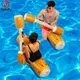 Jeu flottant gonflable pour piscine, 2 jeux de pare-chocs pour adultes, anneau de natation d'été,