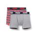 PUMA Boys Classic Printed Stripe Boy's Boxers (2 Pack) Boxer Shorts, Ribbon red, 158-164