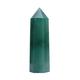 Runyangshi Natürlicher grüner Aventurin-Heilstab mit Kristall, 10 x 3 cm, Heilkristall, 6 facettierte Reiki-Chakra-Steine, Heilprisma für Meditation, Heimdekoration
