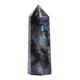 Runyangshi Labradorit natürliche Heilkristallstäbe, Höhe 7,1 cm - 7,9 cm, 6 facettierte Prismenstäbe, Reiki-Chakra-Stein, natürlicher Quarz